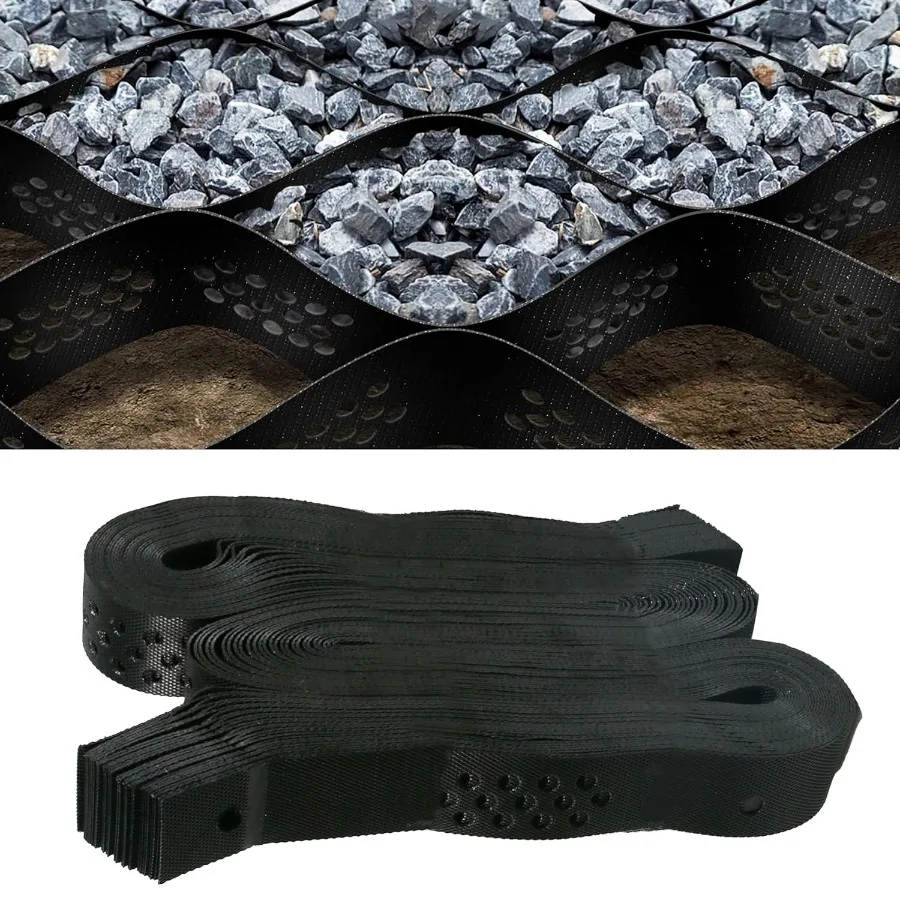 

2-дюймовая толстая заземляющая решетка, 40 x 4 фута, гравийный фиксатор, 1880 фунтов на кв. футов, стабилизация геометрической сетки для подъездной дороги для самостоятельного вождения патио