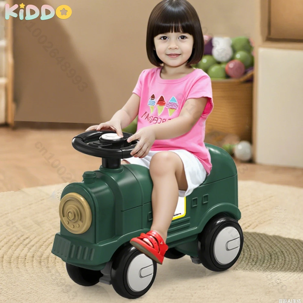 

Children Rocking Horse Baby Walker Trolley Multifunctional Sneaker Baby Pushing Anti-fall Twisted Car Baby Car Toys for Kid