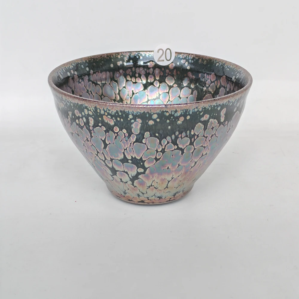 

Authentic Jianzhan Tenmokus Tea Cups Handmade Thin Wall Ceramic Natural Clay Ore Kiln Fired Pattern Small Cups