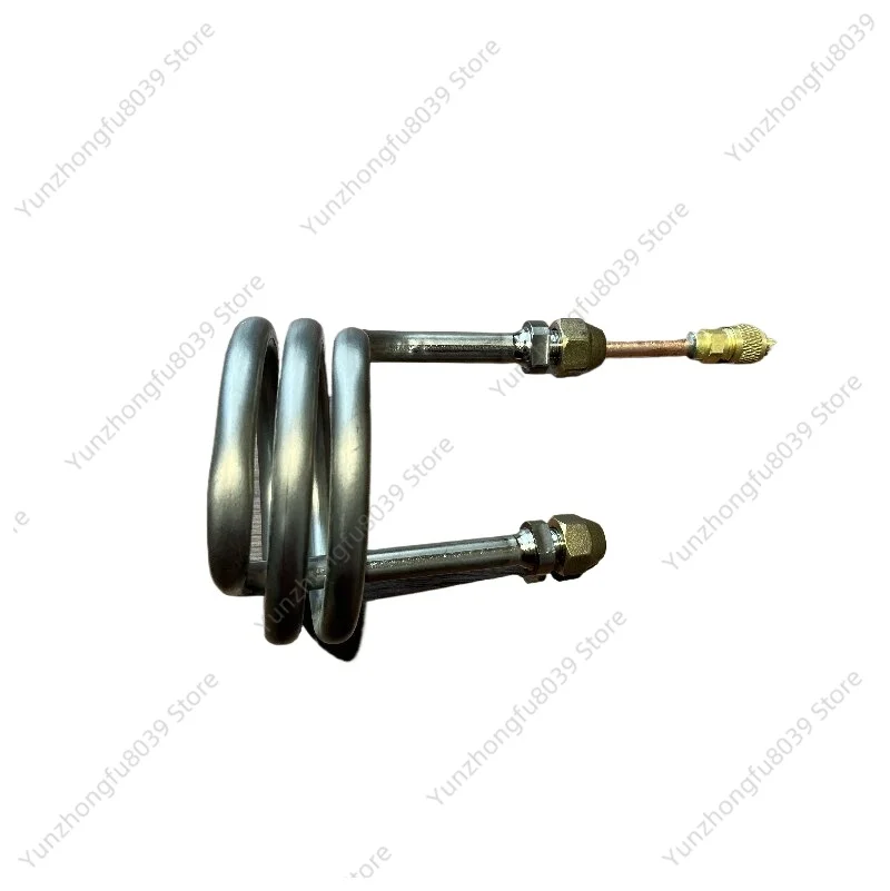 Seafood Fish Tank Refrigeration Titanium Tube, 0.1HP 0.3HP 0.5HP  Miniature Titanium Tube Evaporator.