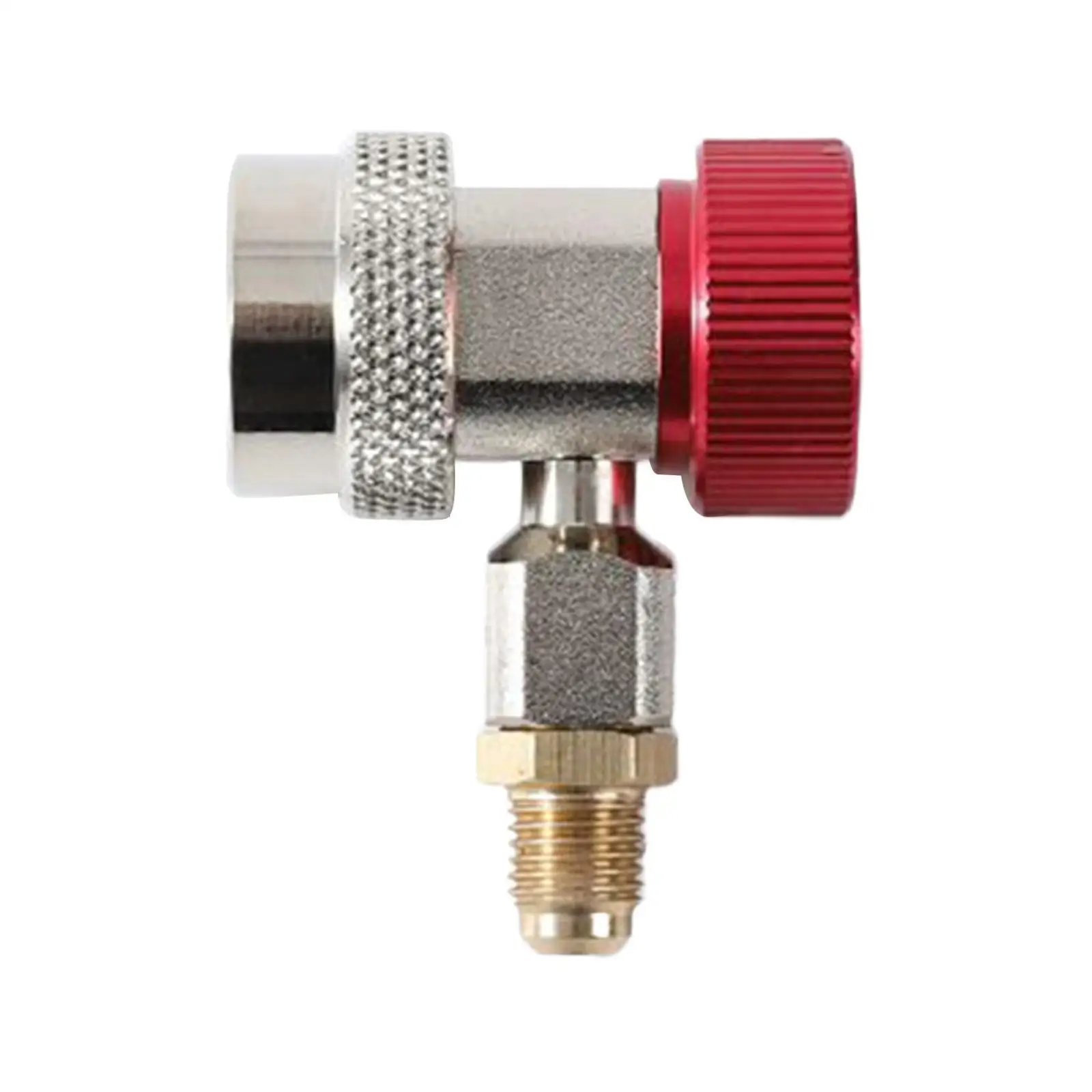 Air Conditioning Quick Coupler Connector Brass Sturdy Portable Tool Gauge Hose Adapter for Vehicle AC Equipment Repair