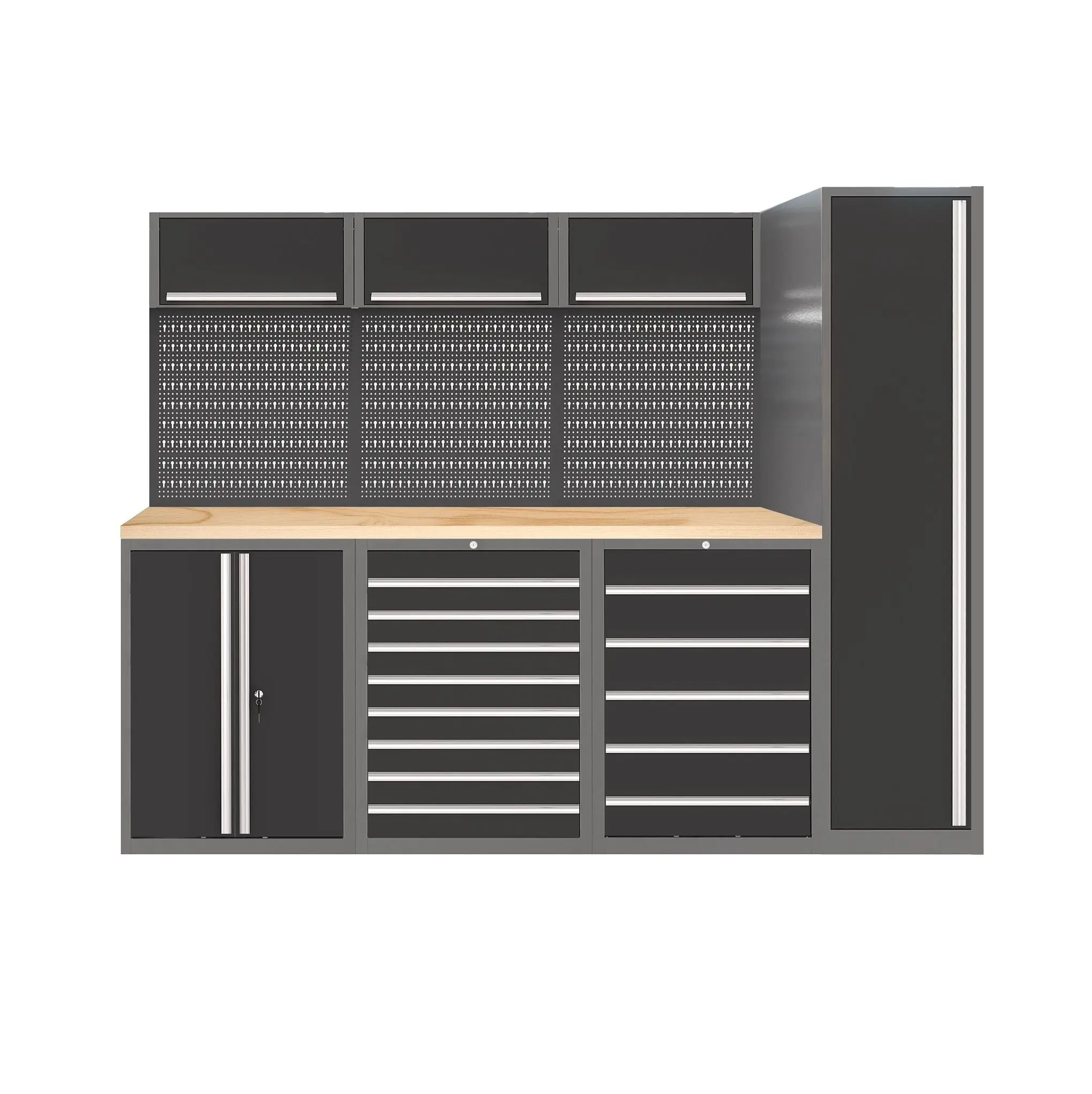 Picture 5: Modular Tool Storage Industrial Grade Cabinet System Complete Workshop Storage with Workbench & Tool Organization