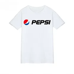 Pepsi Joint Commemorative T-shirt Short Sleeve Pepsi Men and Women Couples Loose Student Street Fashion T-shirt
