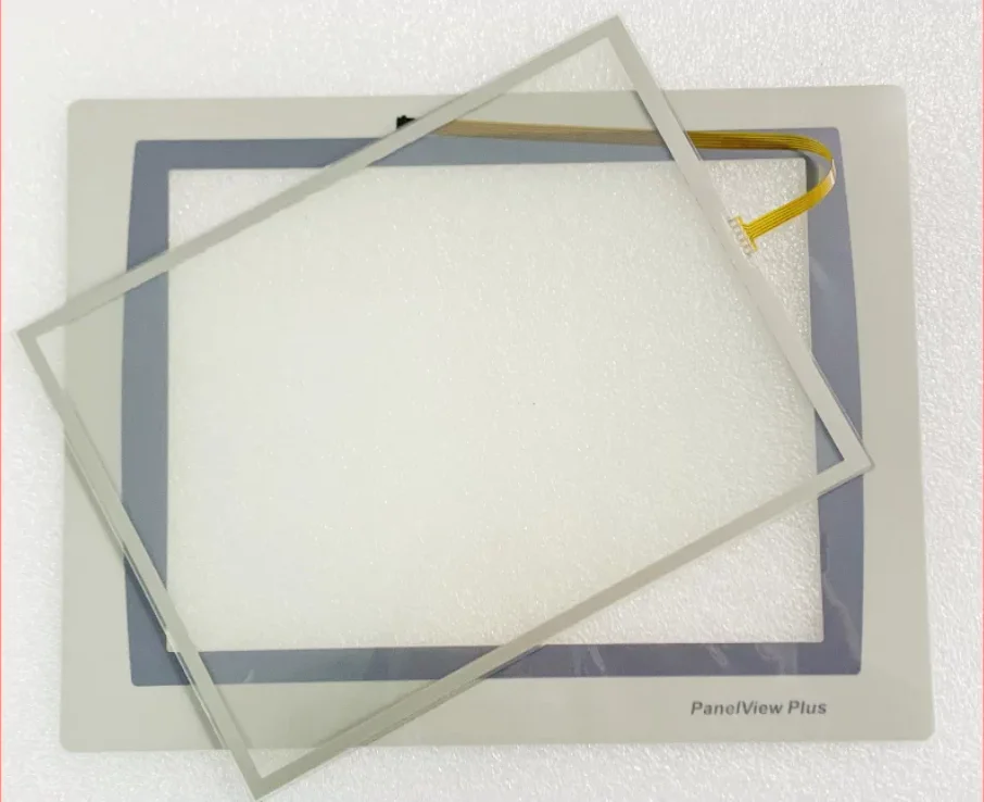 Touch Screen Glass Panel Digitizer for PN-395389 REV .07 9375-00837-003 Touchscreen with Front Label Overlay Protective Film