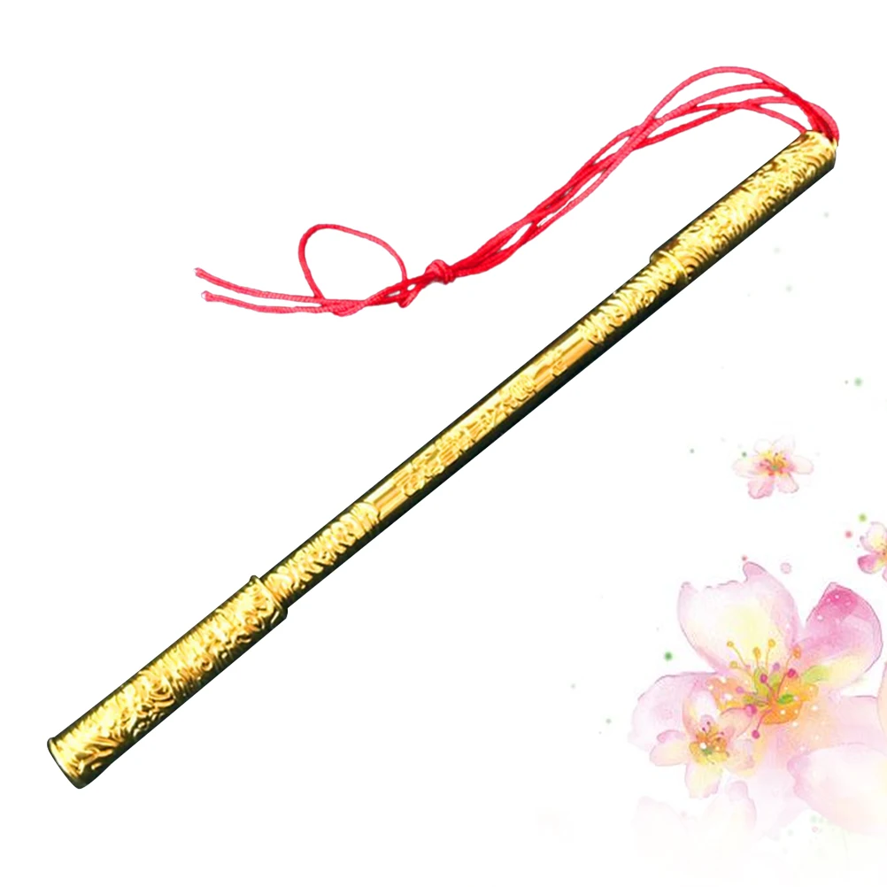 

1pc Golden Alloy Wall Hanging Decor Party Photo Prop Costumes Stage Festival Decoration Stick Key Stand Ornaments