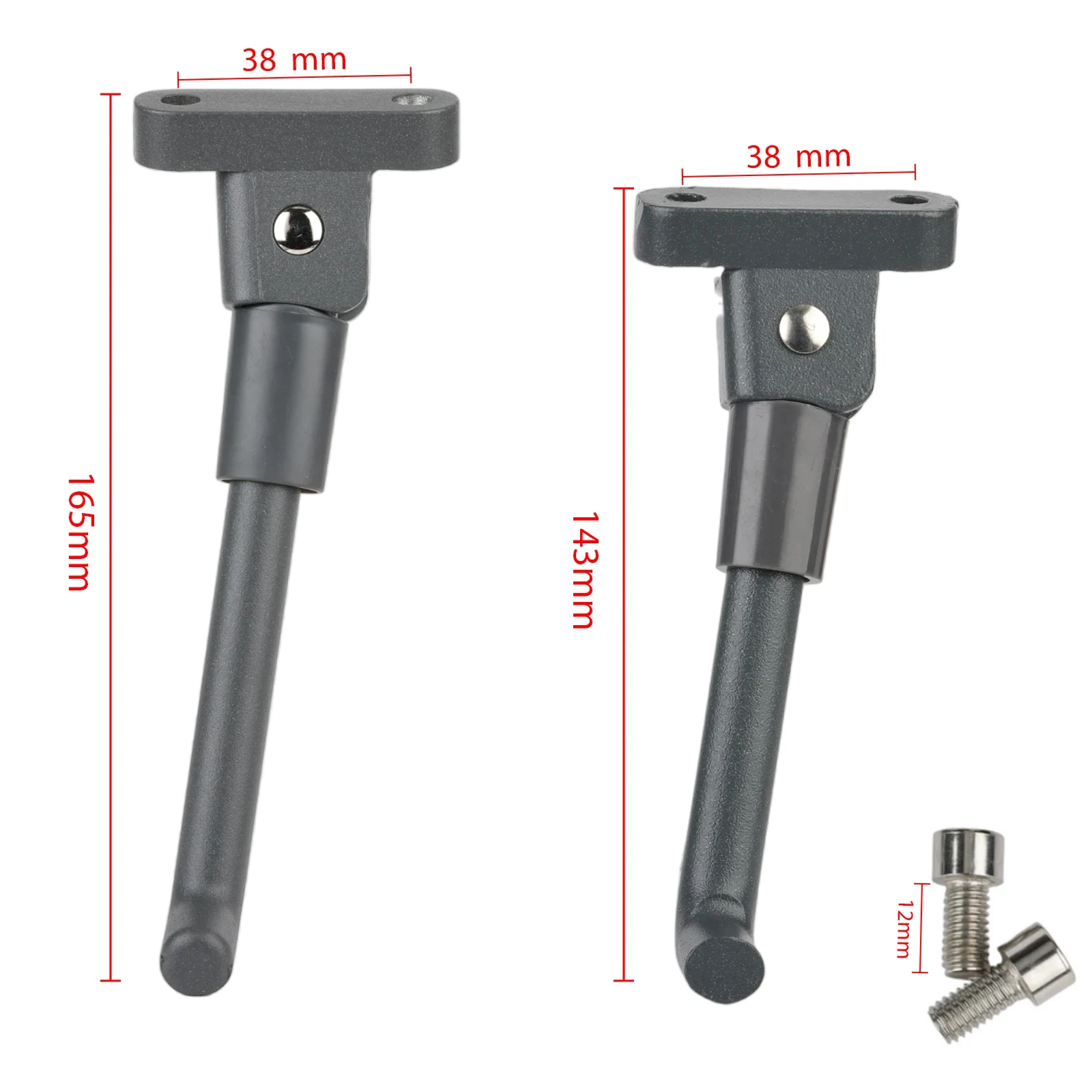 143/165mm Gray Black Parking Kickstand For Xiaomi M365 1s Pro 2 Pro Electric Scooter Stand Foot Support Modification Parts