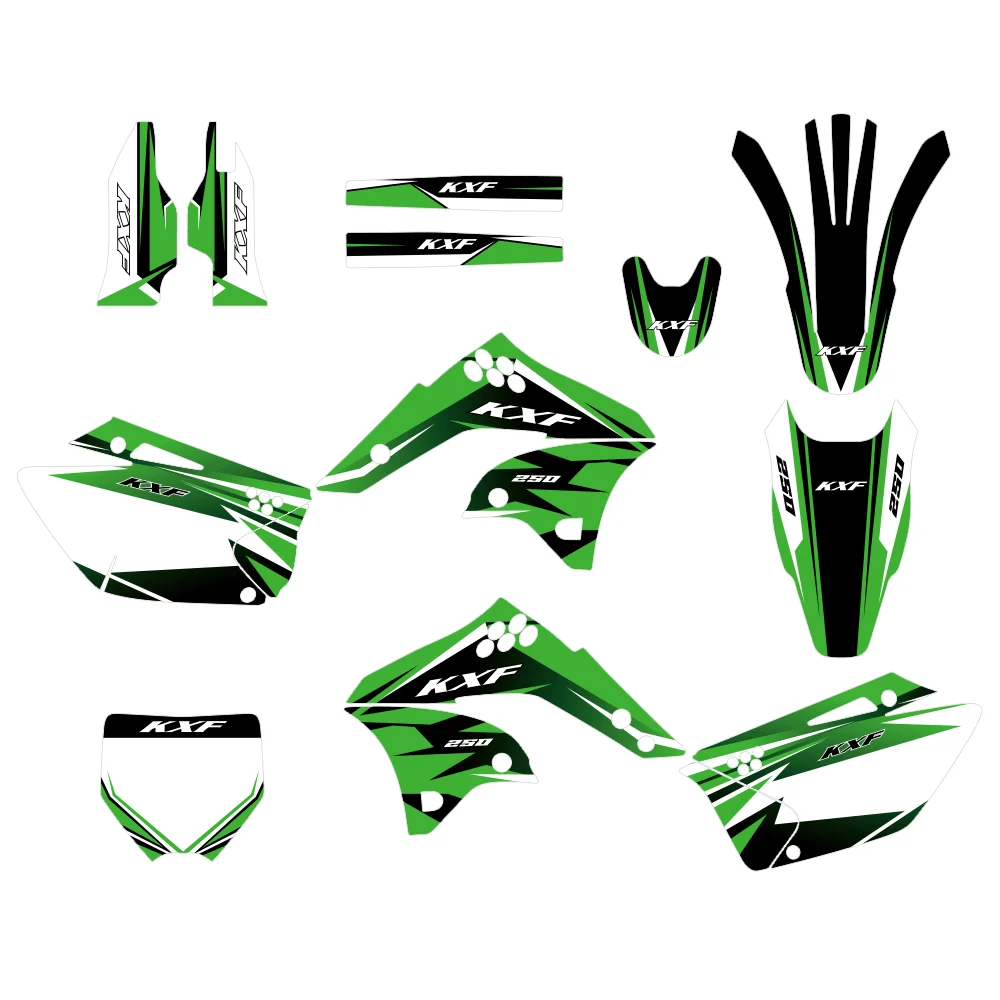 

Полный комплект наклеек и графики для кузова мотоцикла KAWASAKI KX250F KXF250 KX 250F 2006-2008, внедорожный, водонепроницаемый, устойчивый к УФ-излучению