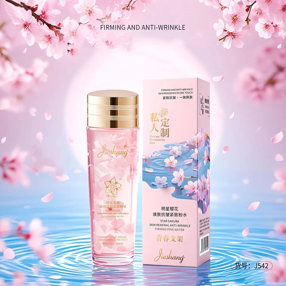

Sakura Essence Water Improve Dry Rough Dull Skin Care Cherry Blossom Facial Tonic Delicate Elastic Tightening Lifting Face Toner