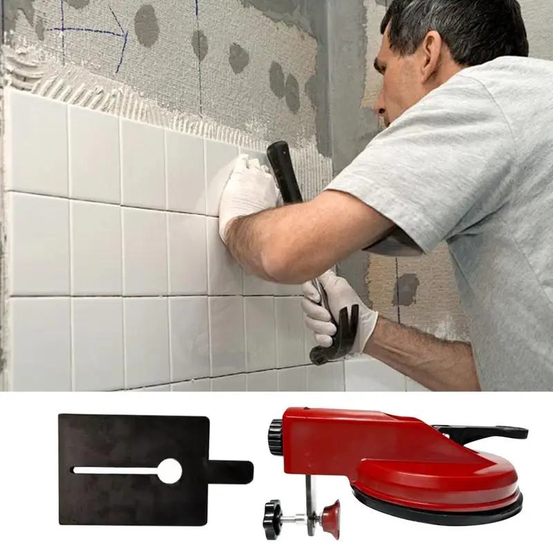 Wall Tile Leveler Floor Leveler Self-Leveling Compound Tile Suction Cup Vibrating Tool Tile Spacers Leveling System Reusable