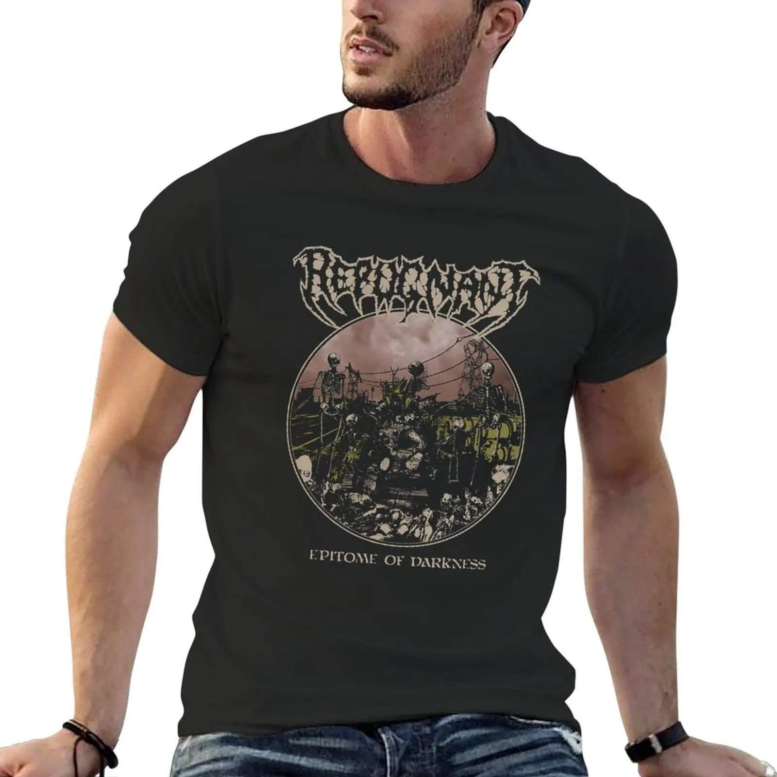 REPUGNANT BAND T-Shirt black t shirts Aesthetic clothing shirts graphic tees T-shirt for a boy men t shirt