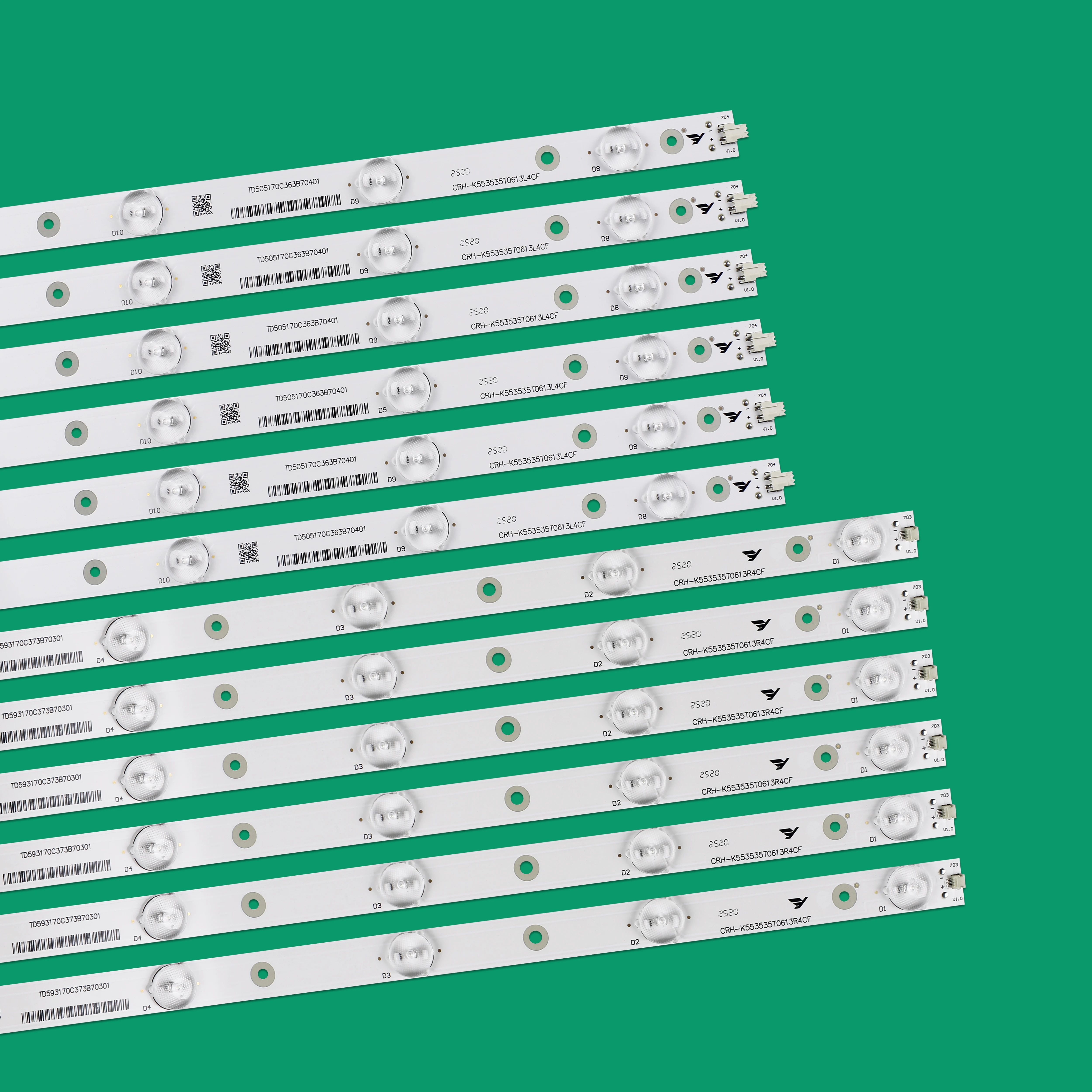 Listwa oświetleniowa LED 13 lampa do telewizora 55" 55U2S 55A5M 55CE1168R3 55U2000 CRH-K 553535 T0613L4CF-Rev1.1 553535 T0613R4CF LED55C8I