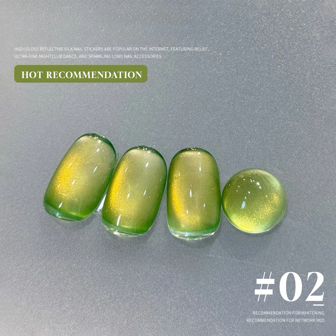 1 pièces ZH automne série de fruits colorés oeil de chat Gel vernis à ongles nouveau Style glace Transparent blanchiment perles de verre Nail Art