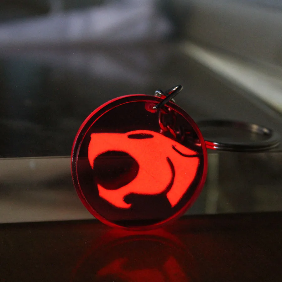 ThunderCat Keychain Glow in the Dark Eye of Thundera Gift Keyring Cool Gifts for Boy Girls Kids Best Friend