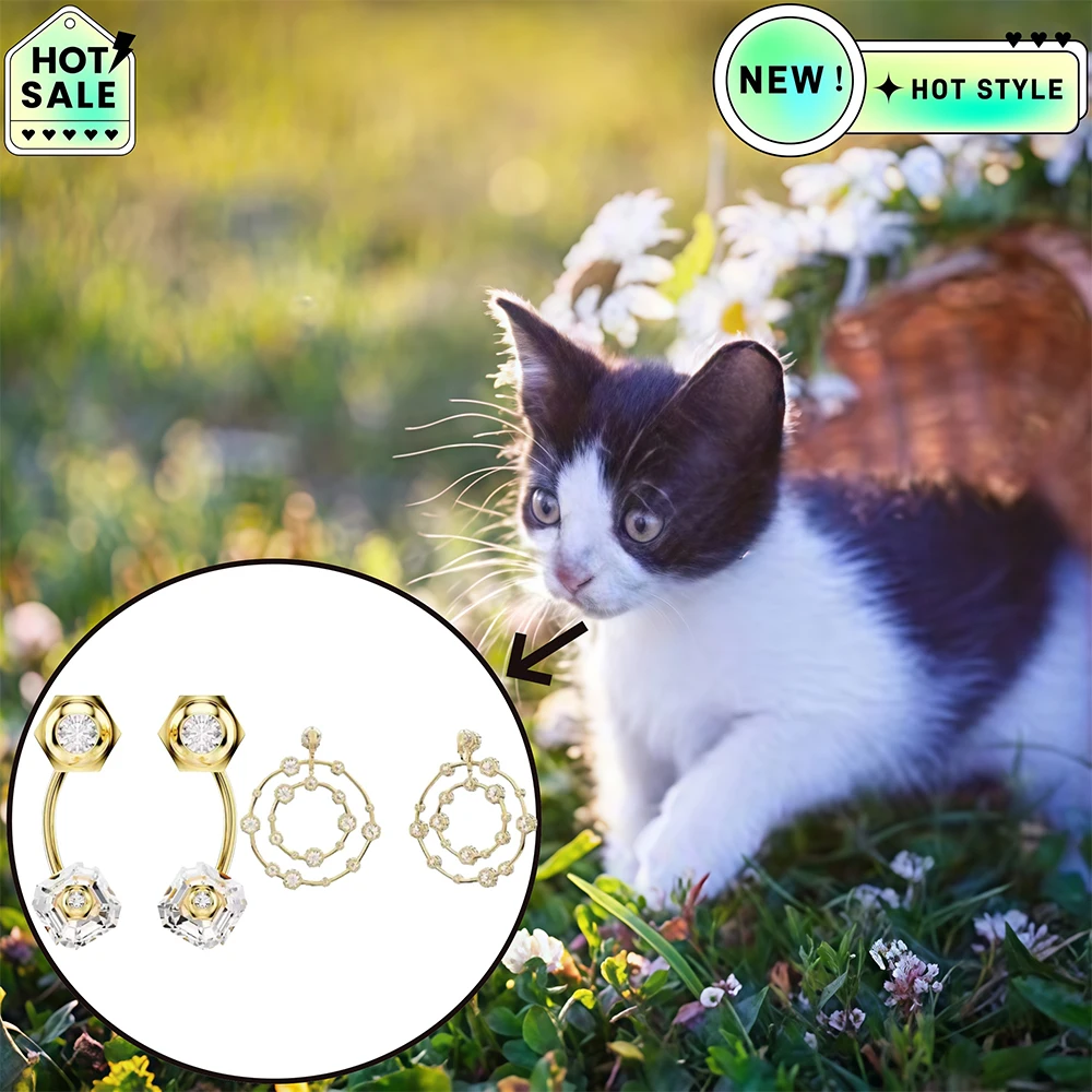 

Cat Accessories 2025 Hot Selling Brand Ariana Grande Same Earnail Women's Luxury Jewelry Suitable for Gift Giving