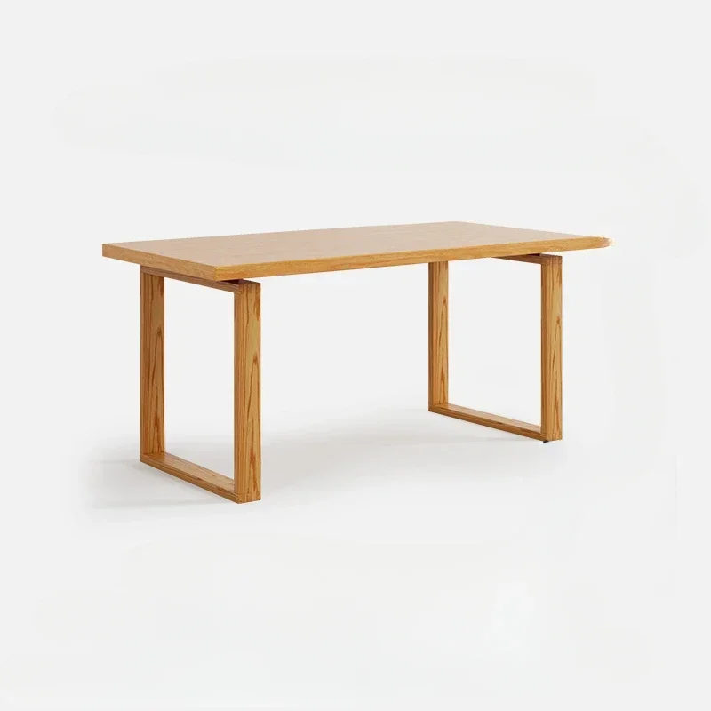 

Solid wood big desk big workbench home computer desk study