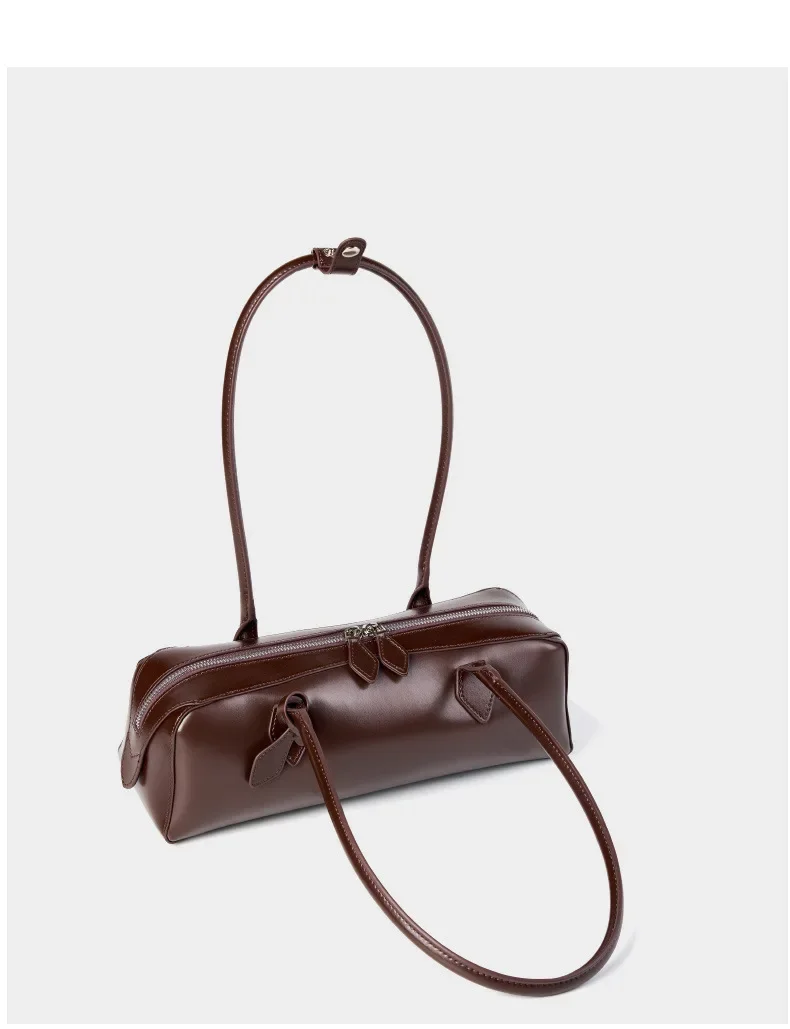 2026 Koreanische Luxus-Tasche Vintage Lange Schultertasche Handtaschen Damen Unterarmtasche Einkaufstasche Echtledertasche Damenhandtasche – Detail 14