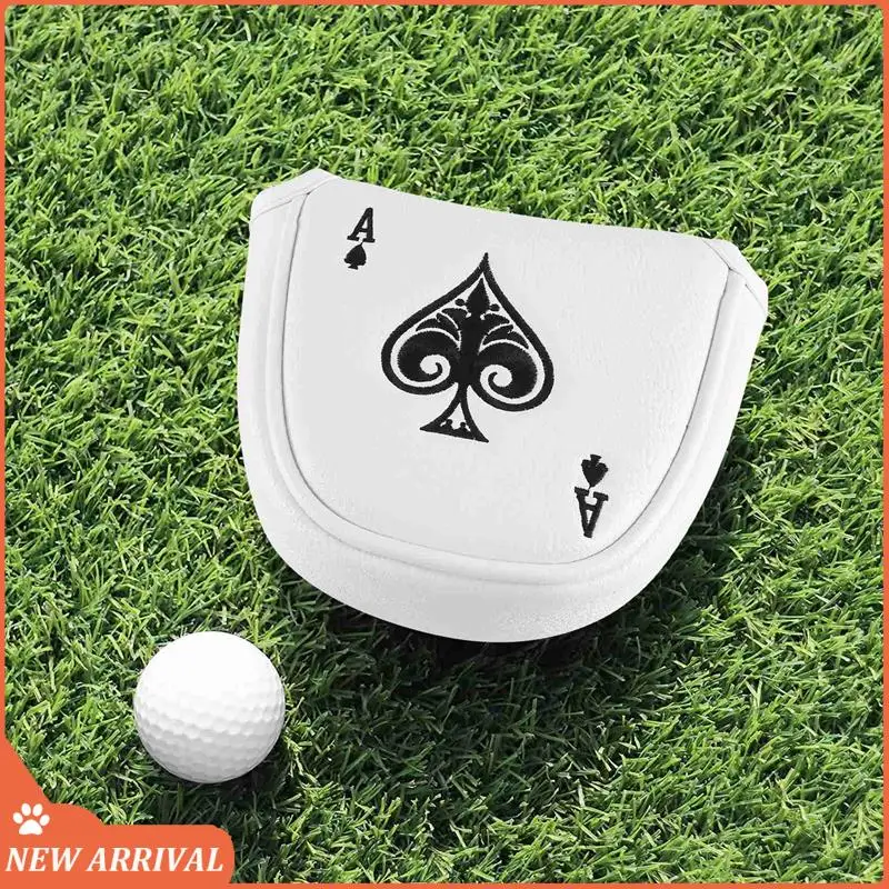 Emption! Golf Mallet Putter Abdeckung Schlägerhaube Magnetischer Clubschutz Passend für Odyssey 2-Ball-Style-Putter, RH LH