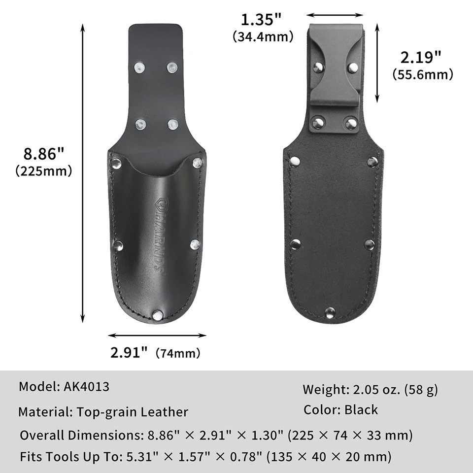 Harnds Leather Pliers Holder Small Tool Pouch Knife Sheath Multitool Holster Work Organizer for Pruners Knives Scissors