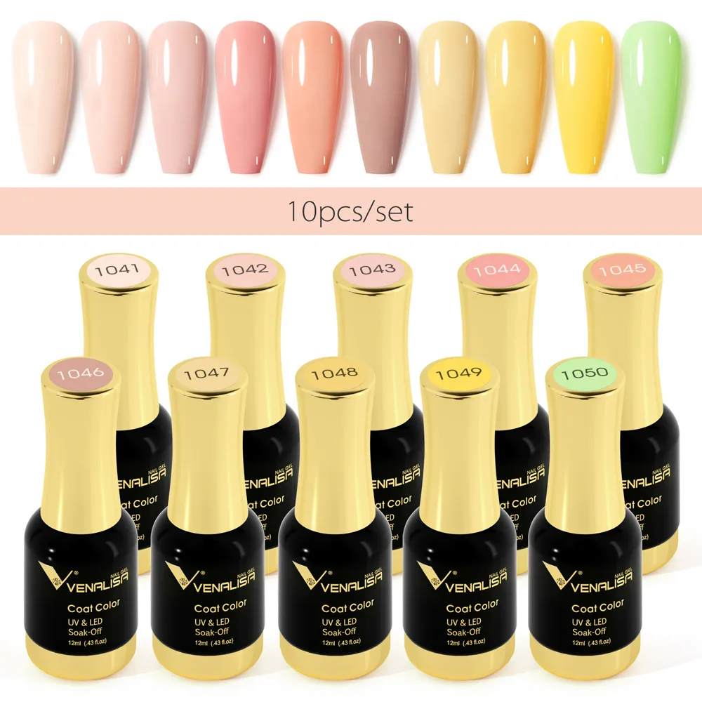 # 1004 VENALISA Nagelgelpoliermittel Hema TPO Free Semi Permanent Jelly Nude Pink Color Soak Off UV LED Ultra Diamond Lack 12 ml – Detail 10
