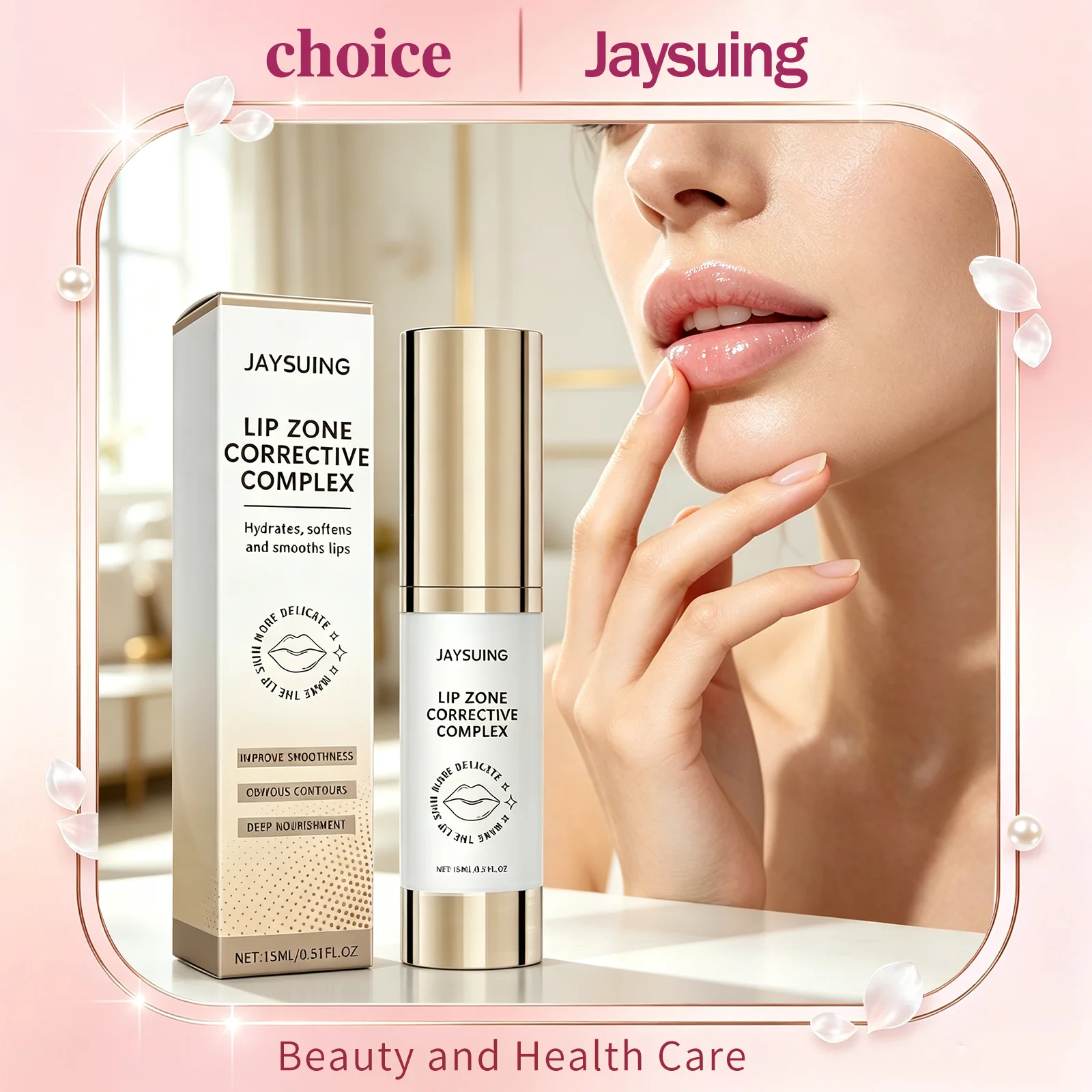 Jaysuing Firming Lip Essence Serum Nourishing Lip Boost Lip Skin Elasticity Repair Damaged Lip Barrier Moisturizing Lip Serum