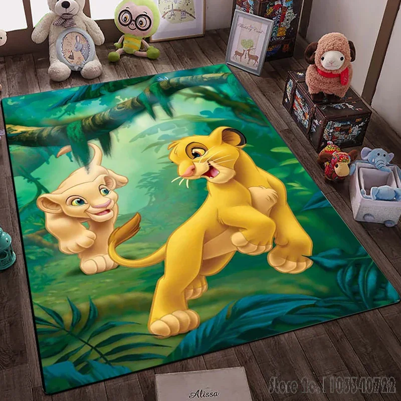  Simba The Lion King Large Area Rug Carpets 80x120cm Decor for Bathroom Kids Floor Mat Living Room Children's Bedroom