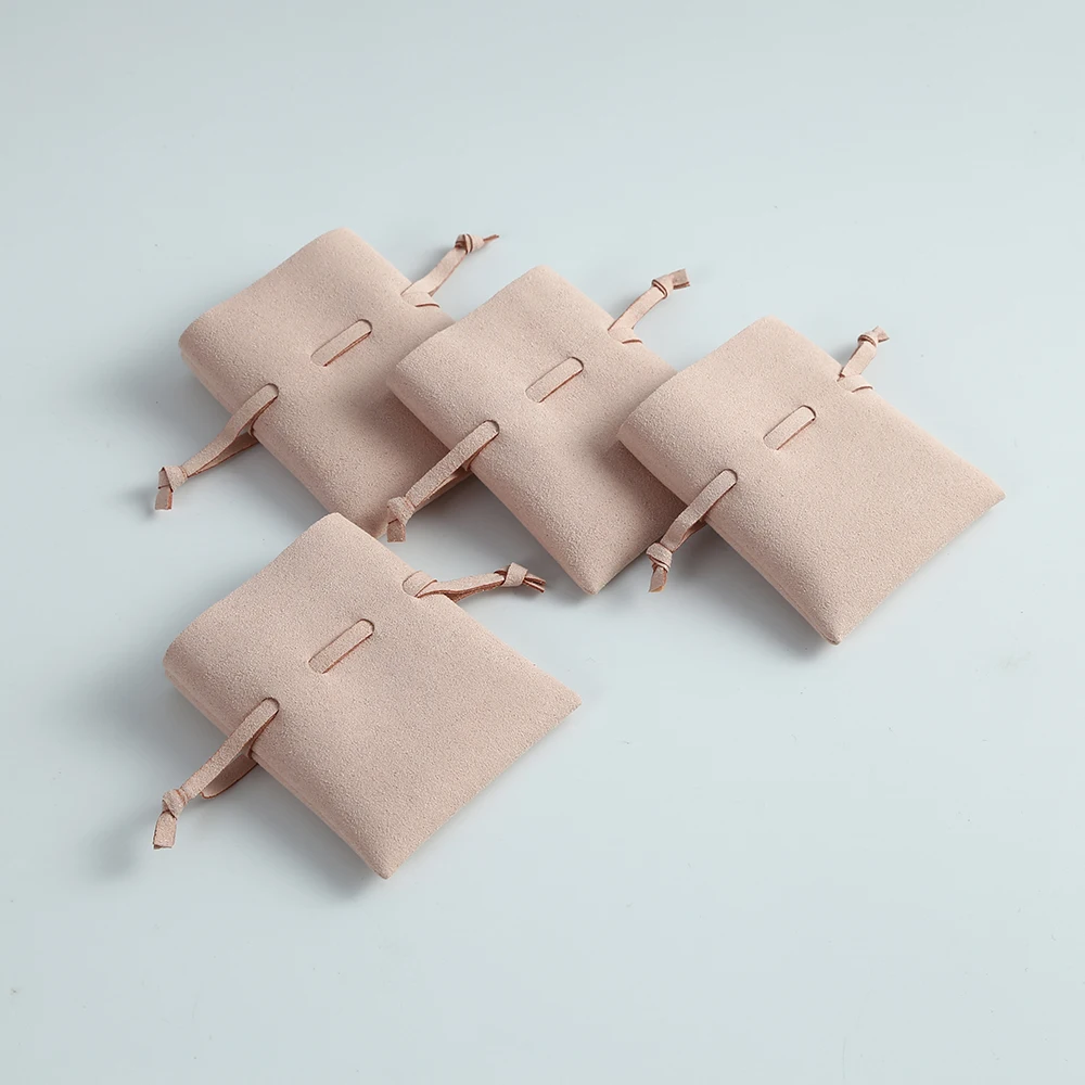 5 Stück rosa Schmuck-Verpackungsbeutel, Mikrofaser, Geschenk, Parfüm, Öl, Süßigkeiten, Seife, Schokolade, Taschentuch, Ringe, Ohrringe, Headset-Organizer – Detail 9