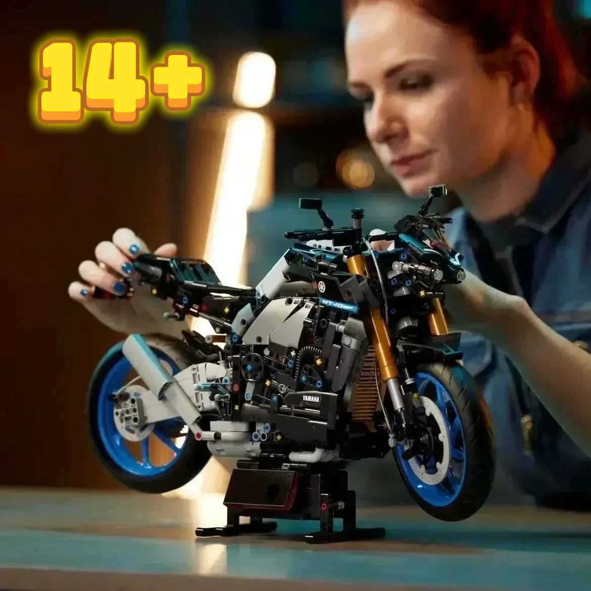 

MINISO 1478Pcs Technical 42159 MT-10 SP Motorcycle Model Building Blocks Building Adults Bricks Toys for Kids Boy Birthday Gift