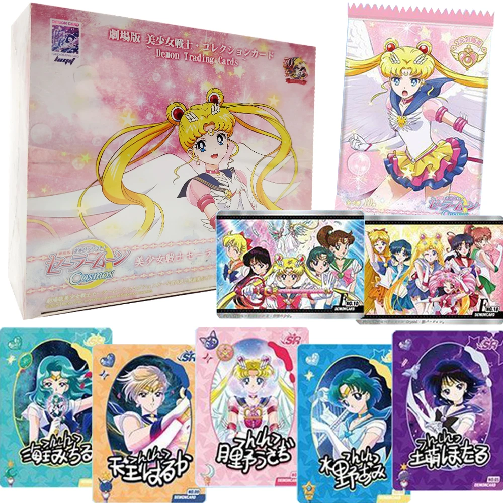 

Sailor Moon Collection Cards Tsukino Usagi Hino Rei Classic Retro Style Anime Creative Design Character Cards Surprise Gift Toy