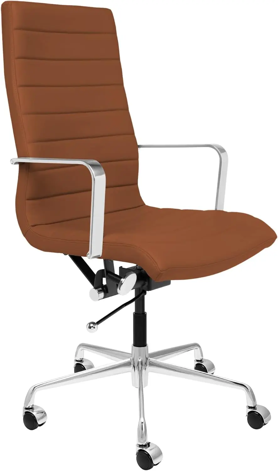 Soho Ii Tall Back Ribbed Management Chair (Brown)