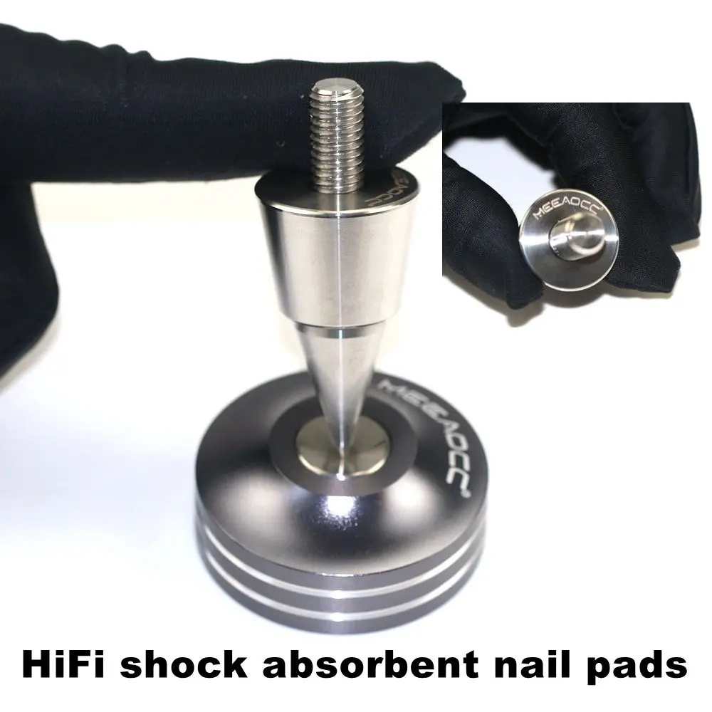 Hi-fi speaker foot pads Shock absorbing foot pads Solid stainless steel M10, M8, M6 special aluminum alloy foot pads