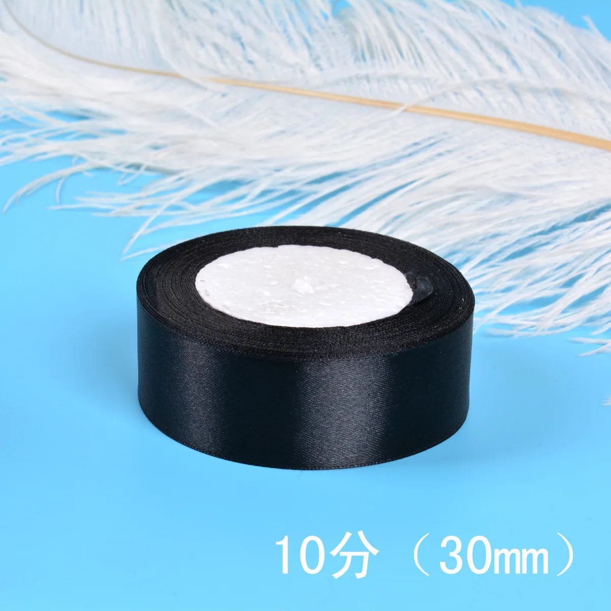 6-10-12-15-20-25-30-40-50-80 mm schwarze Satinbänder Weihnachten Hochzeit Geburtstag Party Geschenkverpackung Seidenbänder DIY Zubehör Schleife – Detail 12