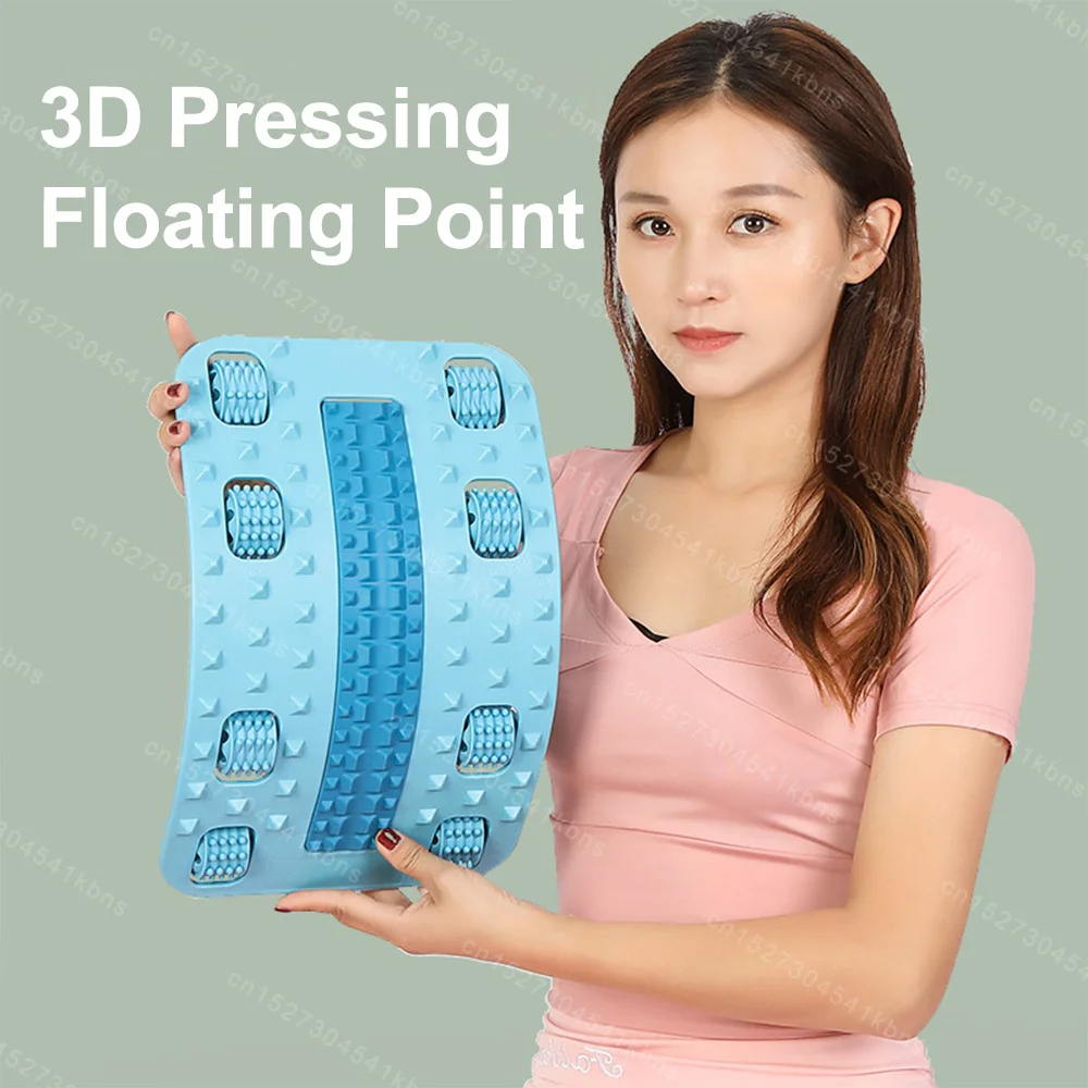 Roller Foot Base Massager Multifunction Back Waist Relaxer Adjustment Corrective Cervical Spine Support Pad Relax Pain Relief