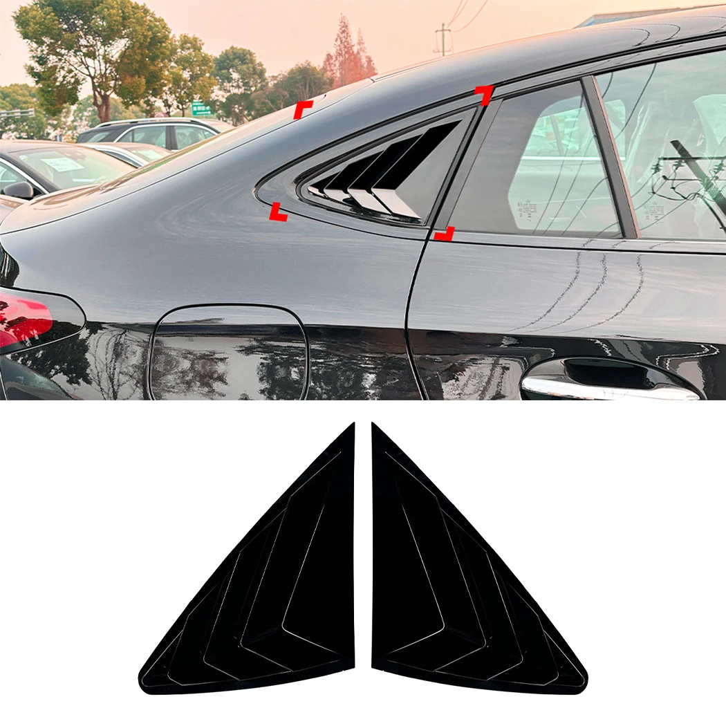 Car Rear Side Window Louver Air Vents Windshield Decoration Cover For Mercedes Benz GLC Coupe C254 GLC300 400 2024 2025 AMG