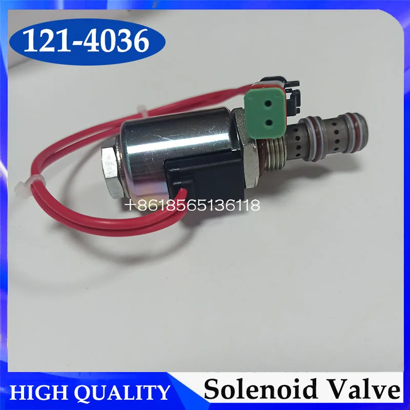 Stop Solenoid Valve 121-4036 1214036 For Backhoe Loader 416C 416D 420D 424D 426C 428C 428D 430D 432D 436C 438C 438D 442D