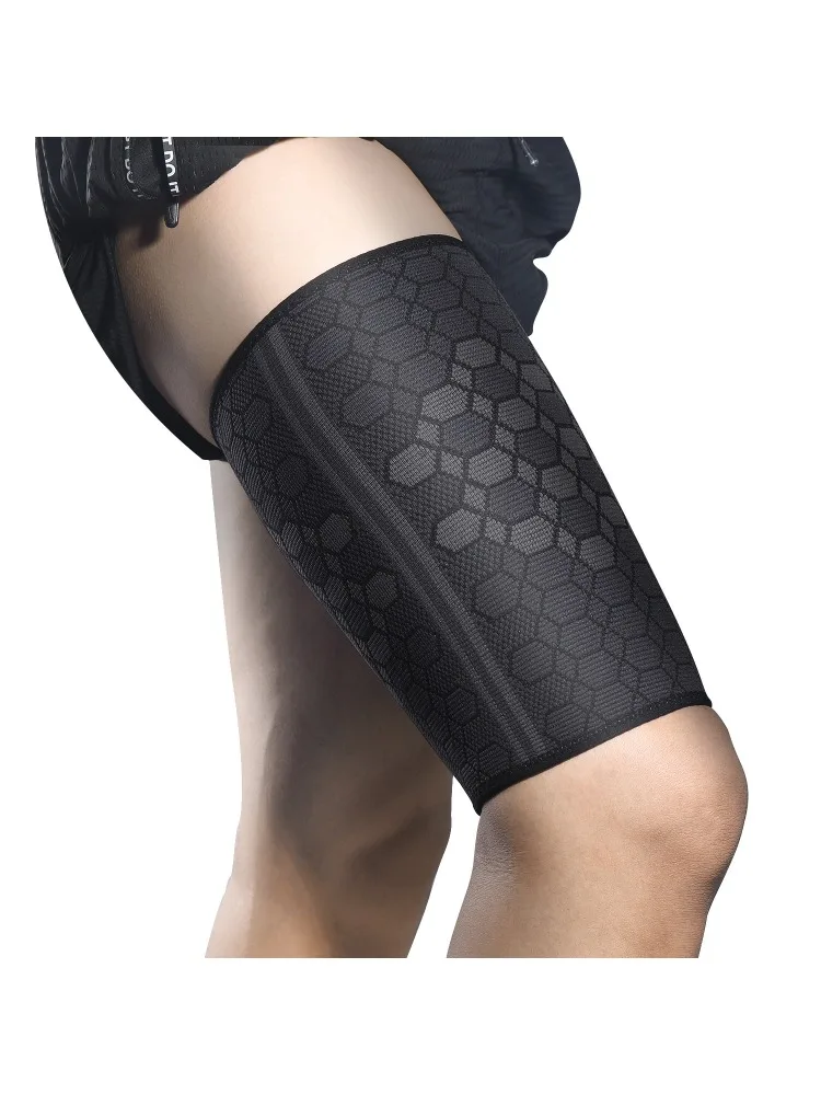 AliExpress NONE High-elastic Knitted Nylon Sports Thigh Protector, Cycling, Basketball, Football, Prevents Thigh Muscle Strains