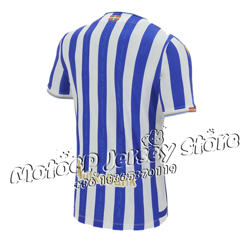 2025 Summer Spain San Sebastian Men‘s Sports T-Shirts Short Sleeve Crew Neck Football Jersey Kids/Adult Universal Size Tops