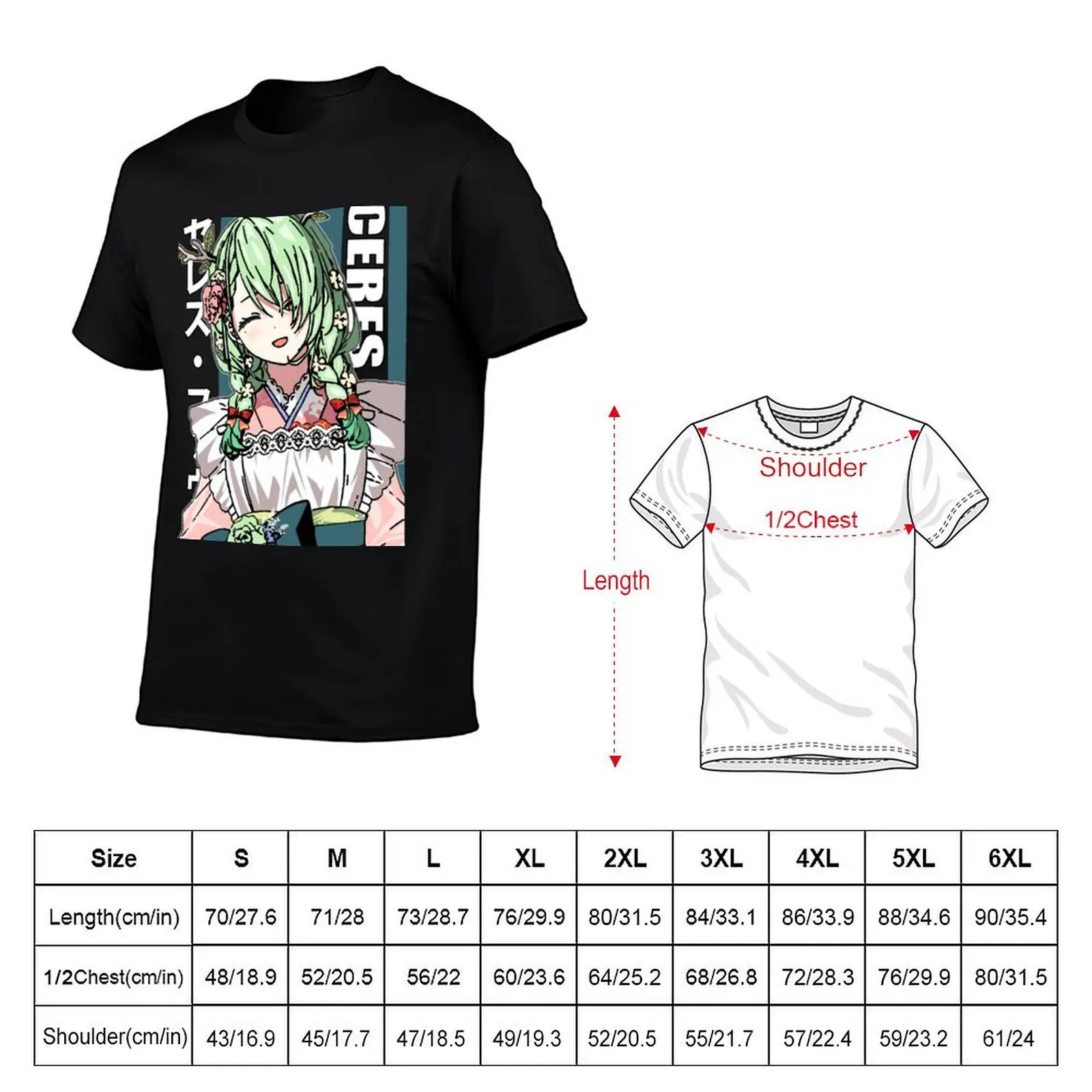 Ceres Fauna in Kimono T-Shirt g man t shirts for men man t shirts graphic anime t shirts oversize T-Shirt