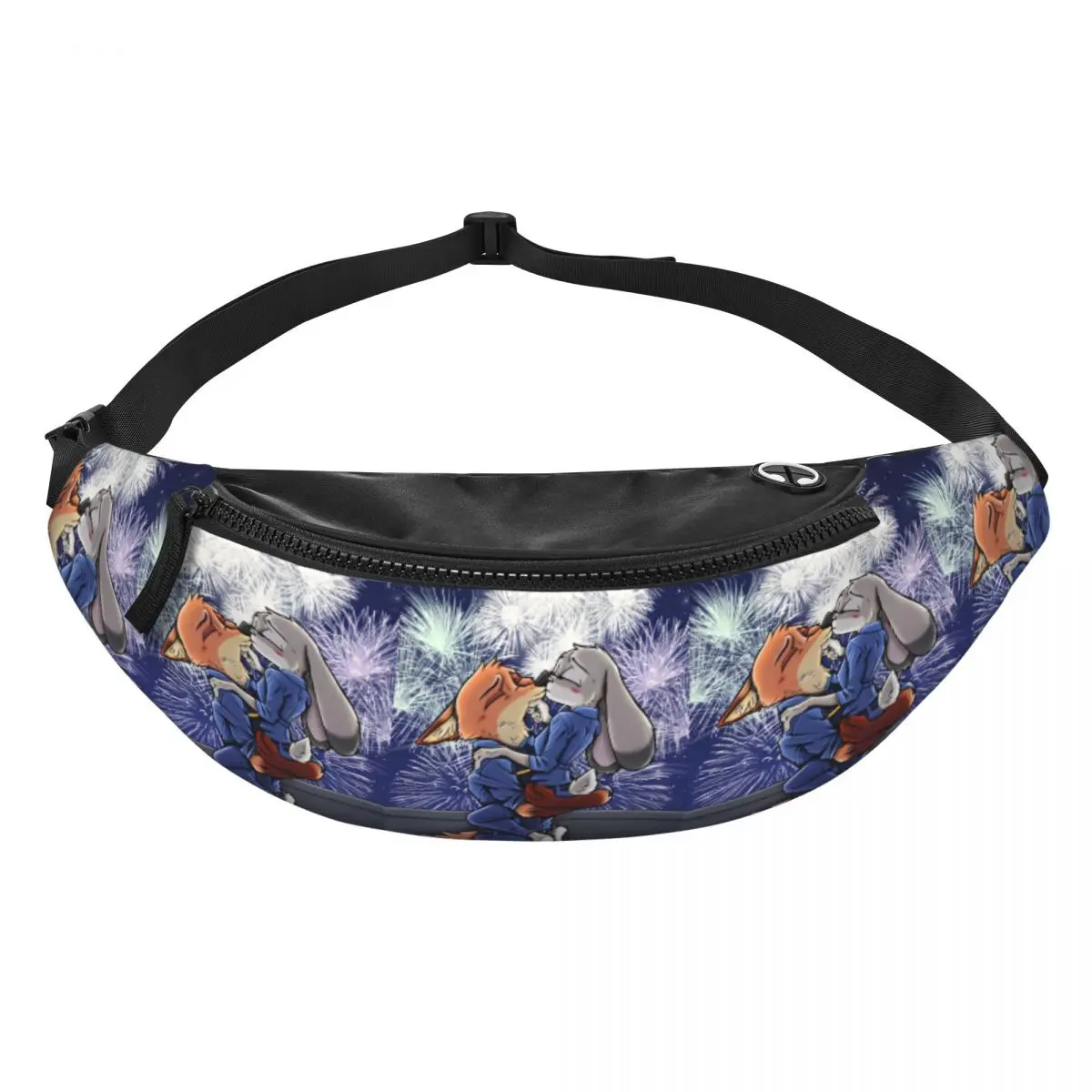 

Custom Z-Zootopia Wallpaper Fanny Bag Cute Cartoon Crossbody Waist Pack Women Men Cycling Camping Phone Money Pouch