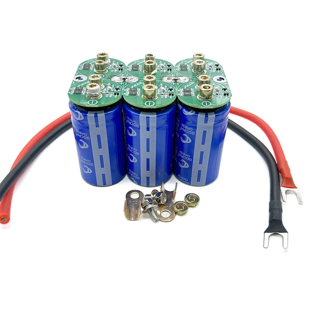 Imagem -04 - Módulo Retificador Supercapacitor Automóvel Parafusos de Auto-montagem e Cabo Gdcph 16v83f 250f 2.7v500f