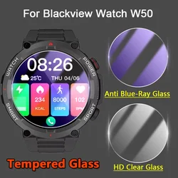 5Pcs Screen Protector For Blackview W50 / Pro SmartWatch 2.5D 9H Ultra Slim Clear / Anti Blue-Ray Tempered Glass Protective Film
