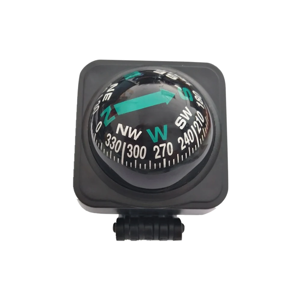 Car Compass Outdoor Navigation Dashboard 360 Degree Compass Ornament Mini Portable Collapsible Direction Balls