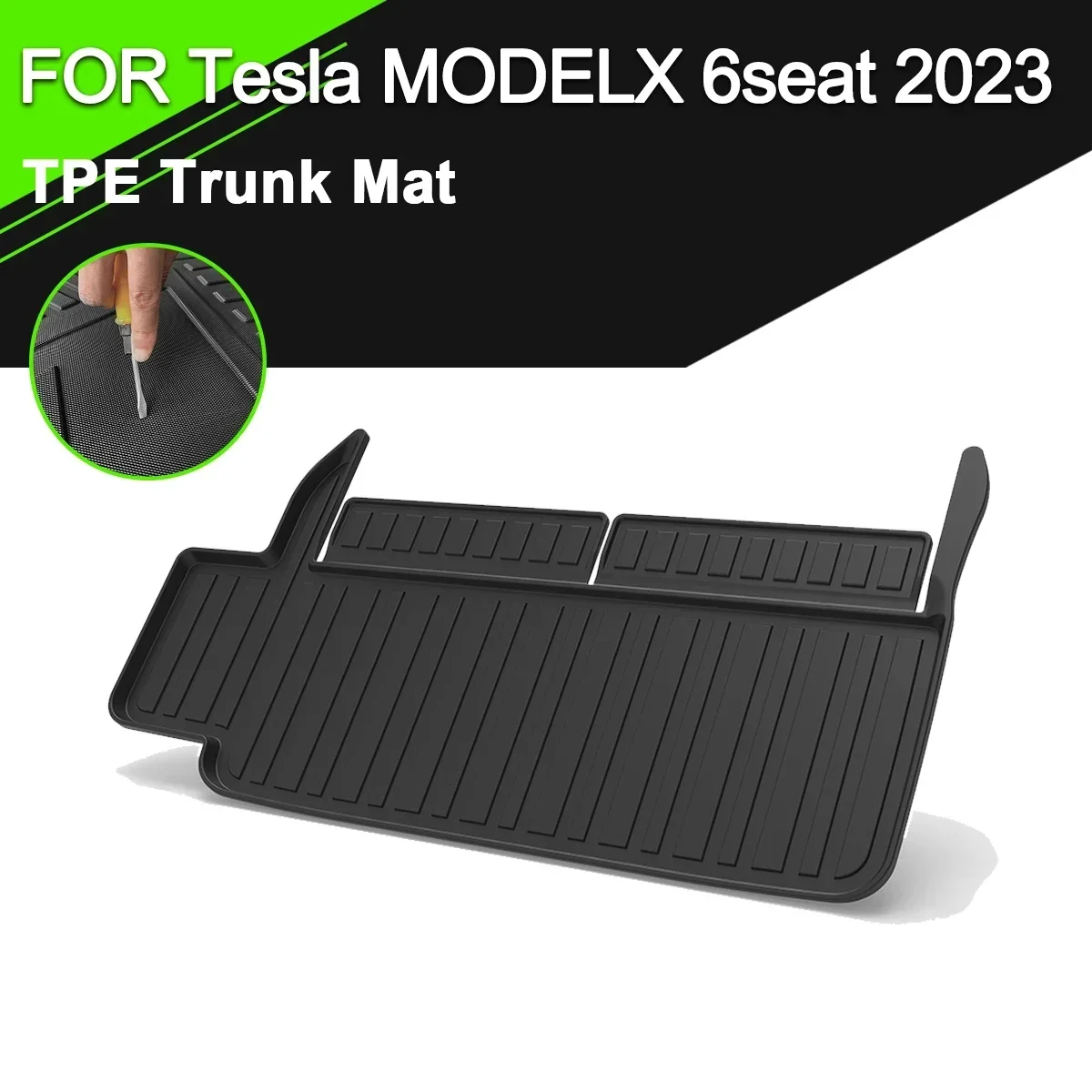 

Резиновый нескользящий коврик для багажника автомобиля Tesla Model X 2023