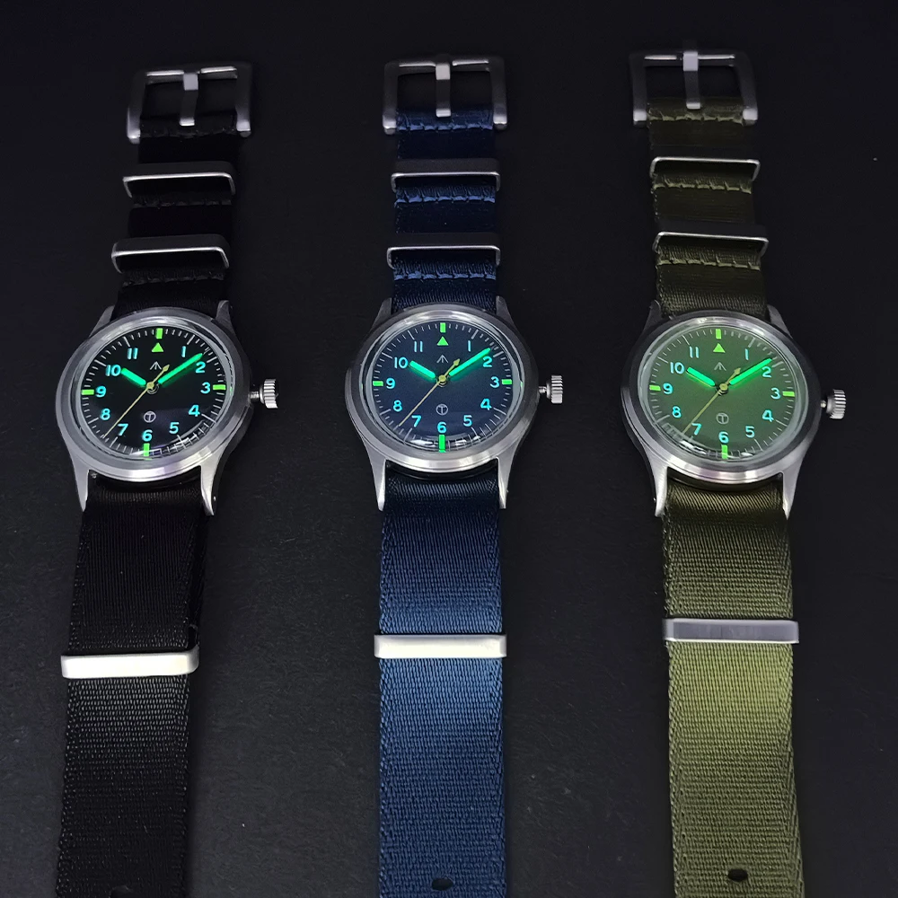 

MILITREK 2025 Новый топ VH31 модные мужские кварцевые часы 36 мм K1 стекло 10 бар водонепроницаемые ультра яркий ночник reloj hombre