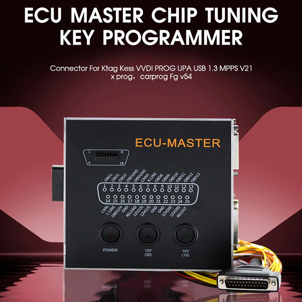 ECU Master Connector Chip Tuning Ecumaster For Orange5 Xprog M Pi Noi Carprog Immo Off Repair MPPS VVDI Key Programmer Tool