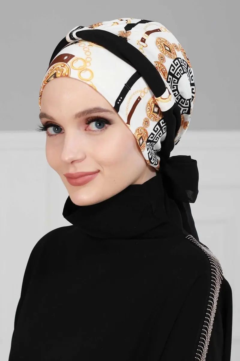 Chiffon com cinto penteado osso elegante padrão