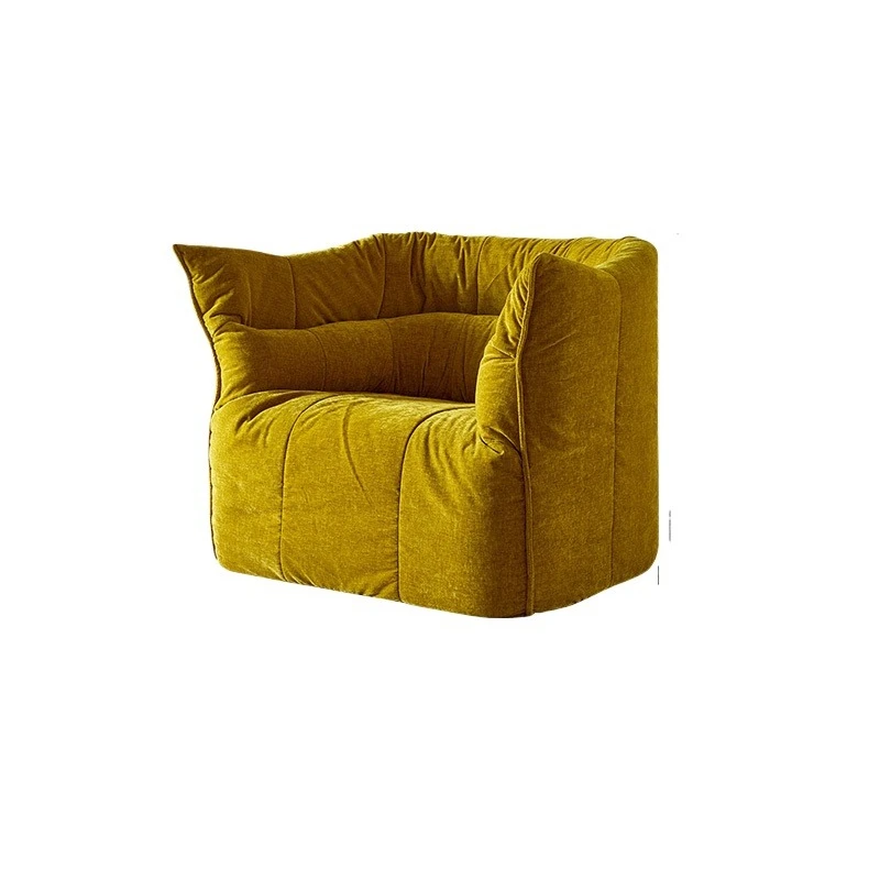 

Modern simple fabric sofa small apartment living room balcony single leisure chair bedroom sleeping sofa