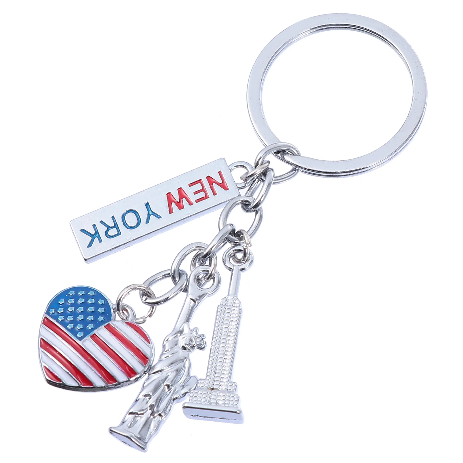 

Car Decoration American Flag Keychain Statue Souvenir Key Chain