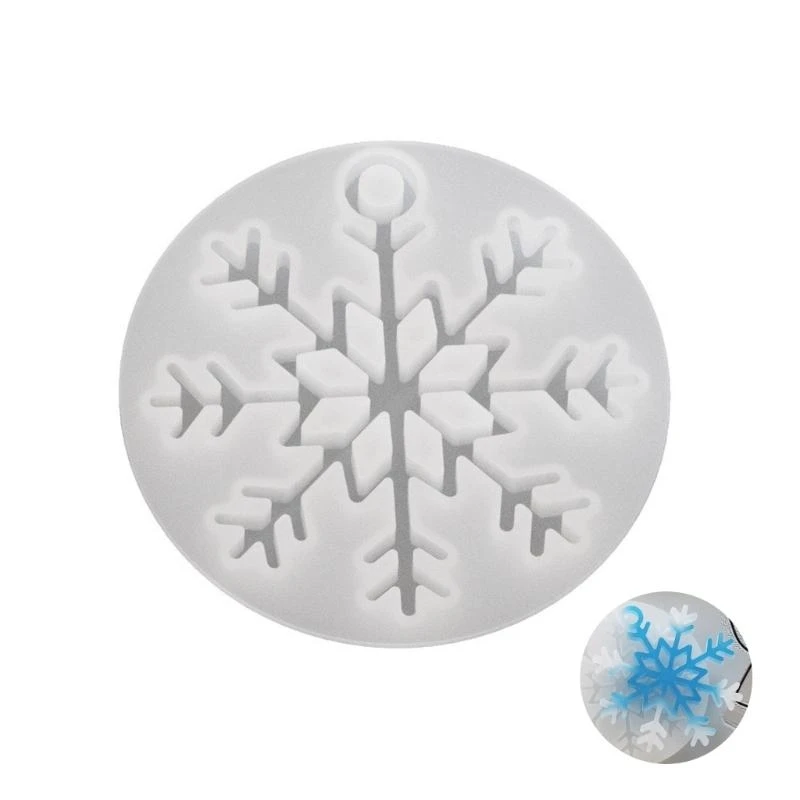

652F Silicone Resin Snowflake Molds For Jewelry Making Including Earring And Necklace Pendants and Decoration