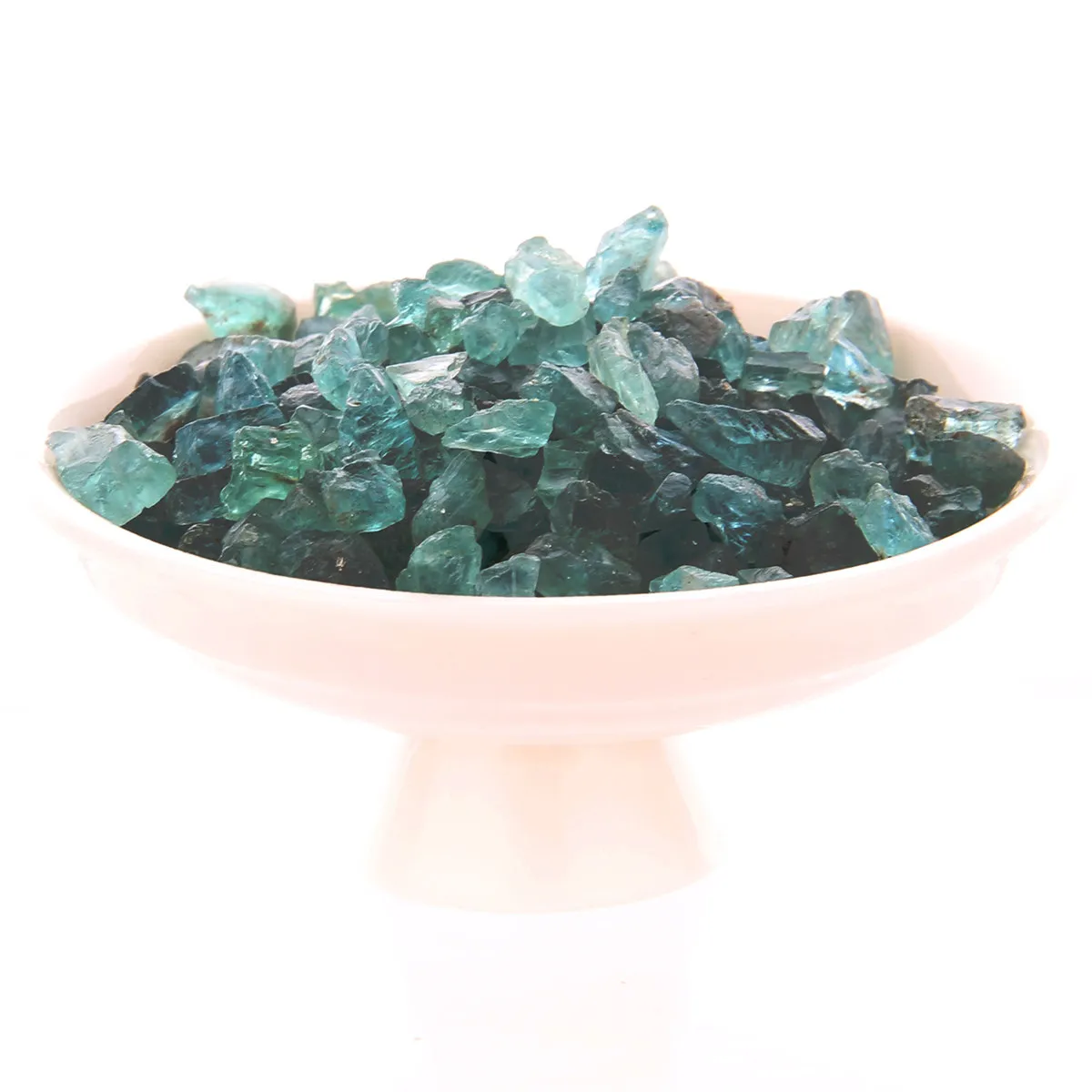 Tourmaline crushed stone for home decorating enthusiasts easy decorative upgrade 5-10mm 100g light green Blue Tourmaline chips