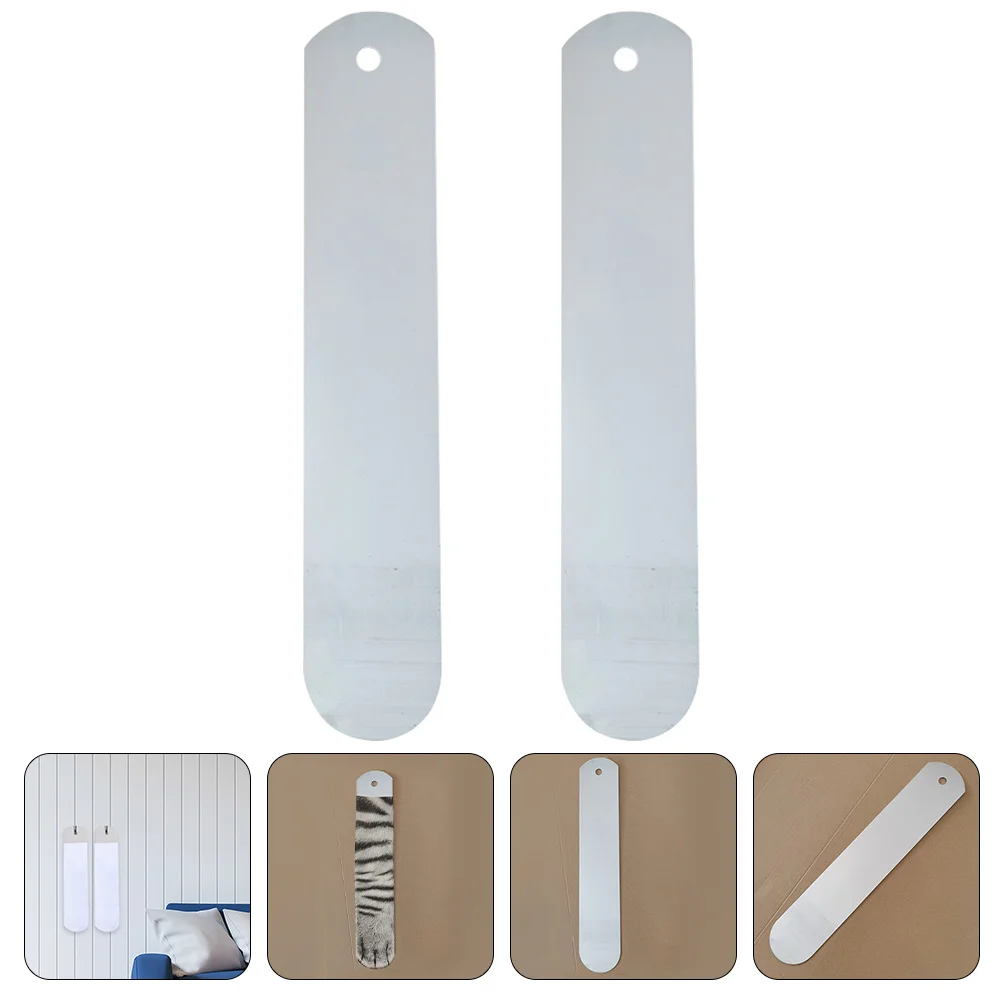 2 Pcs Socks Shaped Aluminum Plate Aluminium Jigs for Dye Sublimation Setting Tool Straight Printing Board Hanging DIY Metal